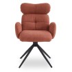 Mebel Elite Обертове крісло для вітальні Alvaro, руде, ME.ALVARO/RD/T/K - Home Club, зображення 8