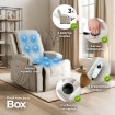 Mebel Elite Розкладне крісло з функцією масажу Box, бежеве, з вельветової тканини, ME.BOX2/BZ/SZTR/FW - Home Club, зображення 3