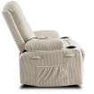 Mebel Elite Розкладне крісло з функцією масажу Box, бежеве, з вельветової тканини, ME.BOX2/BZ/SZTR/FW - Home Club, зображення 7