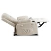 Mebel Elite Розкладне крісло з функцією масажу Box, бежеве, з вельветової тканини, ME.BOX2/BZ/SZTR/FW - Home Club, зображення 9