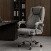 Mebel Elite Вращающееся кресло Giorgio с функцией массажа и подогрева, серое, тканевое, ME.GIORGIO/P/T/FO - Home Club, изображение 2