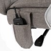 Mebel Elite Вращающееся кресло Giorgio с функцией массажа и подогрева, серое, тканевое, ME.GIORGIO/P/T/FO - Home Club, изображение 11
