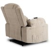 Mebel Elite Електричне масажне крісло-ліжко Fenix з функцією підйому, бежеве, з вельветової тканини, ME.FENIX/BZ/SZTR/FW - Home Club, зображення 9