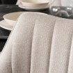 Mebel Elite Комплект: стол Ibiza 160–240 см, черный мрамор/черный, и 4 кресла Mumbai, кремовые, IBIZA/CZZL/CZ/S160-240/MUMBAI/KR/T/Z4/K - Home Club, изображение 5