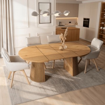 Mebel Elite Стол Adrien, раскладной, 120–200 см, дуб, ME.ADRIEN/D/S - Home Club