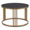 Mebel Elite Керамический столик Korin «Черный мрамор/Золотой», ME.KORIN/CZM/ZL/L - Home Club