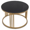 Mebel Elite Керамический столик Korin «Черный мрамор/Золотой», ME.KORIN/CZM/ZL/L - Home Club, изображение 3