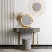 Mebel Elite Туалетный столик Sarah, серый/золотой, ME.SARAH/P/ZL/B - Home Club, изображение 3