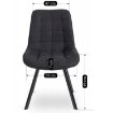 Mebel Elite Стул Rick 2, чёрный, ME.RICK2/CZ/T/K - Home Club, изображение 10