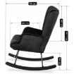 Mebel Elite Кресло-качалка Elis, чёрного цвета, ME.ELIS/CZ/V/FW - Home Club, изображение 7