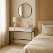 Mebel Elite Туалетный столик Marcos «Кашмир» с рифленой поверхностью, W.MAGGIORE/KASZ/BZ/B - Home Club, изображение 2