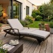Mebel Elite Садовое кресло Feliz, коричнево-серого цвета, из техноротанга, ME.FELIZ/JP/T/OGR/LEZ - Home Club, изображение 2