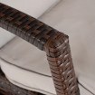 Mebel Elite Садовое кресло Feliz, коричнево-серого цвета, из техноротанга, ME.FELIZ/JP/T/OGR/LEZ - Home Club, изображение 8