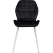 Mebel Elite Стул Lucky: чёрный с белыми ножками, велюровый, ME.LUCKY/CZ/B/V/K - Home Club, изображение 7