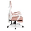 Mebel Elite Ігрове обертове крісло Bing з підніжкою, рожево-біле, ME.BING/B/R/T/FO - Home Club, зображення 4