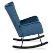 Mebel Elite Кресло-качалка Jackson, темно-синее, велюровое, ME.JACKSON/GR/V/FW - Home Club, изображение 5