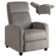 Mebel Elite Розкладне крісло Danny, сіре, з вельвету, ME.DANNY/P/SZTR/FW - Home Club
