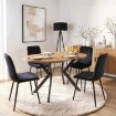 Mebel Elite Стіл Dorian, розкладний, 80–160 см, дуб золотистий/чорний, ME.DORIAN/DZ/CZ/S - Home Club, зображення 3