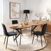 Mebel Elite Стіл Dorian, розкладний, 80–160 см, дуб золотистий/чорний, ME.DORIAN/DZ/CZ/S - Home Club, зображення 4