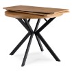 Mebel Elite Стіл Dorian, розкладний, 80–160 см, дуб золотистий/чорний, ME.DORIAN/DZ/CZ/S - Home Club, зображення 5