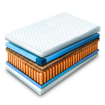 Mebel Elite Матрац із незалежними пружинами 120x200 см Havana 7 Зон Кокос, MAT.HAVANA/120/M - Home Club