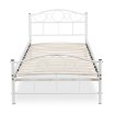 Mebel Elite Металлическая кровать Griffin 90x200, белого цвета, ME.GRIFFIN/90/B/LOZ - Home Club, изображение 3