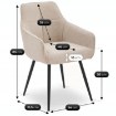 Mebel Elite Стул Palma, бежевый, ME.PALMA/BZ/CZ/T/K - Home Club, изображение 7