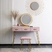 Mebel Elite Туалетный столик Sandy Розовый/Золотой, ME.SANDY/R/ZL/B - Home Club, изображение 3