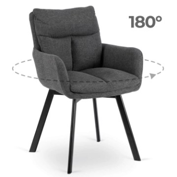 Mebel Elite Вращающееся кресло Cortado темно-серого цвета, ME.CORTADO/CZ/T/K - Home Club