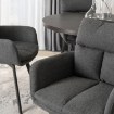Mebel Elite Обертове крісло Cortado, темно-сіре, ME.CORTADO/CZ/T/K - Home Club, зображення 4