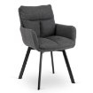 Mebel Elite Обертове крісло Cortado, темно-сіре, ME.CORTADO/CZ/T/K - Home Club, зображення 6