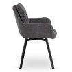 Mebel Elite Обертове крісло Cortado, темно-сіре, ME.CORTADO/CZ/T/K - Home Club, зображення 8