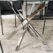 Mebel Elite Стіл Sallo 2 зі скляною стільницею, 100 см, ME.SALLO2/TR/SR/S - Home Club, зображення 4