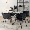 Mebel Elite Стіл Sallo 2 зі скляною стільницею, 100 см, ME.SALLO2/TR/SR/S - Home Club, зображення 5