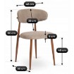 Mebel Elite Стул Flavio, орех/бежевый, ME.FLAVIO/BZ/O/T/K - Home Club, изображение 7