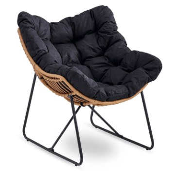 Mebel Elite Кресло для отдыха Fin, чёрного цвета, ME.FIN/CZ/T/FW - Home Club