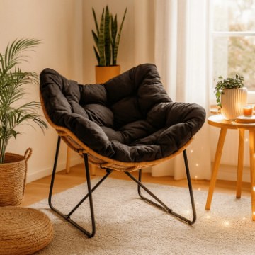 Mebel Elite Кресло для отдыха Fin, чёрного цвета, ME.FIN/CZ/T/FW - Home Club