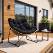 Mebel Elite Кресло для отдыха Fin, чёрного цвета, ME.FIN/CZ/T/FW - Home Club, изображение 3