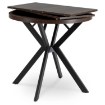 Mebel Elite Стіл Dorian, розкладний, 80–160 см, горіх/чорний, ME.DORIAN/O/CZ/S - Home Club, зображення 3