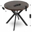 Mebel Elite Стіл Dorian, розкладний, 80–160 см, горіх/чорний, ME.DORIAN/O/CZ/S - Home Club, зображення 7