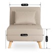 Mebel Elite Раскладной кресло Marry, бежевого цвета, ME.MARRY/BZ/DNAT/T/FW - Home Club, изображение 13