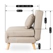 Mebel Elite Раскладной кресло Marry, бежевого цвета, ME.MARRY/BZ/DNAT/T/FW - Home Club, изображение 14