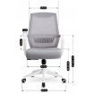 Mebel Elite Обертове крісло Lefkas, сіре, ME.LEFKAS/P/T/FO - Home Club, зображення 10