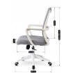 Mebel Elite Обертове крісло Lefkas, сіре, ME.LEFKAS/P/T/FO - Home Club, зображення 11