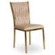 Mebel Elite Стул Dan кремового цвета, плетеный, велюровый, ME.DAN/KR/ZL/V/K - Home Club