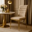 Mebel Elite Стул Dan кремового цвета, плетеный, велюровый, ME.DAN/KR/ZL/V/K - Home Club, изображение 2