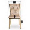 Mebel Elite Стул Dan кремового цвета, плетеный, велюровый, ME.DAN/KR/ZL/V/K - Home Club, изображение 6