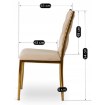 Mebel Elite Стул Dan кремового цвета, плетеный, велюровый, ME.DAN/KR/ZL/V/K - Home Club, изображение 7