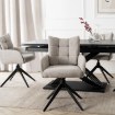 Mebel Elite Вращающееся кресло для гостиной July, серого цвета, ME.JULY/P/T/K - Home Club, изображение 3