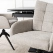 Mebel Elite Вращающееся кресло для гостиной July, серого цвета, ME.JULY/P/T/K - Home Club, изображение 4